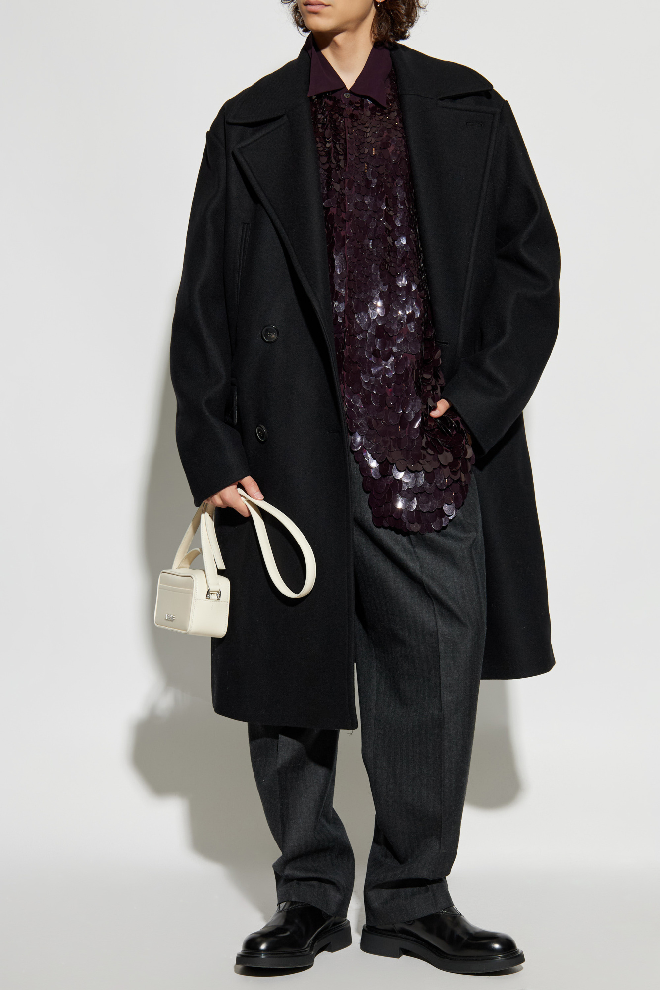 Black Coat 'Racos' Dries Van Noten - Vitkac GB